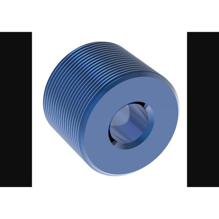 AEROQUIP 1/2 Inch Thread, Anodized, Blue, Single FCM3749